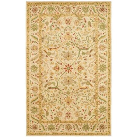 Safavieh 7 ft.-6 in. x 9 ft.-6 in. Large Rectangle Traditional Antiquity- Ivory Hand Tufted Rug AT14A-8